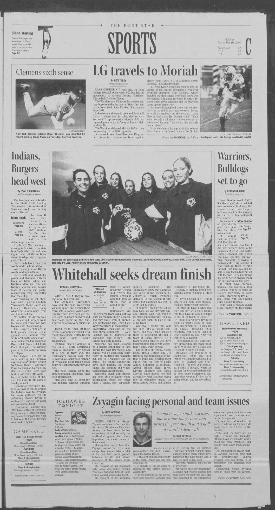 2001 Whitehall girls soccer
